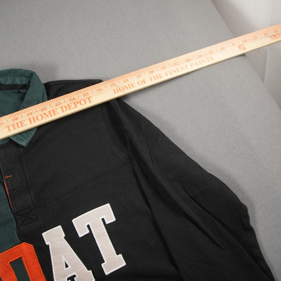 Y2K Rugby Long Sleeve Polo Color Block Cornerstore Bodega Shirt Mens S GOAT - Picture 6 of 11